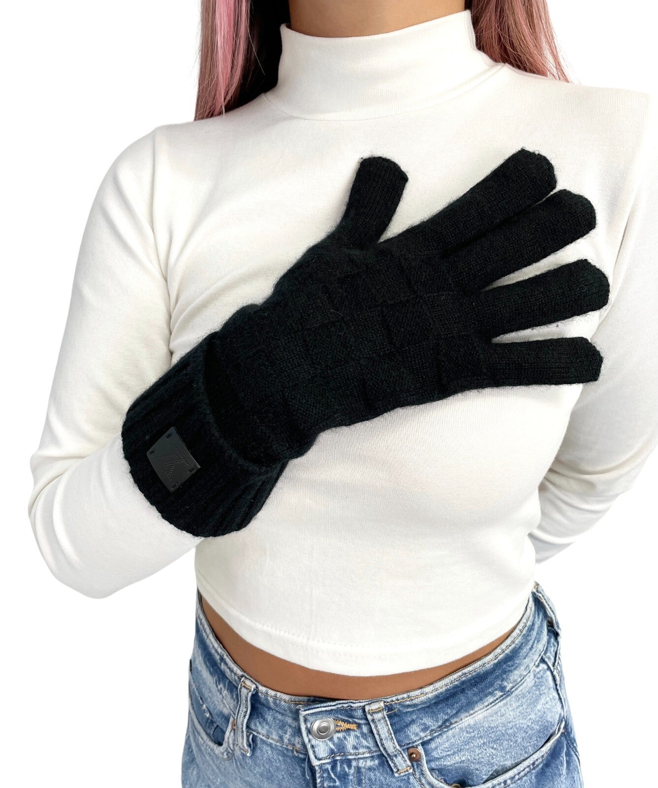 LOUIS VUITTON Vintage Damier Unisex Glove Accessory LV Logo RankA
