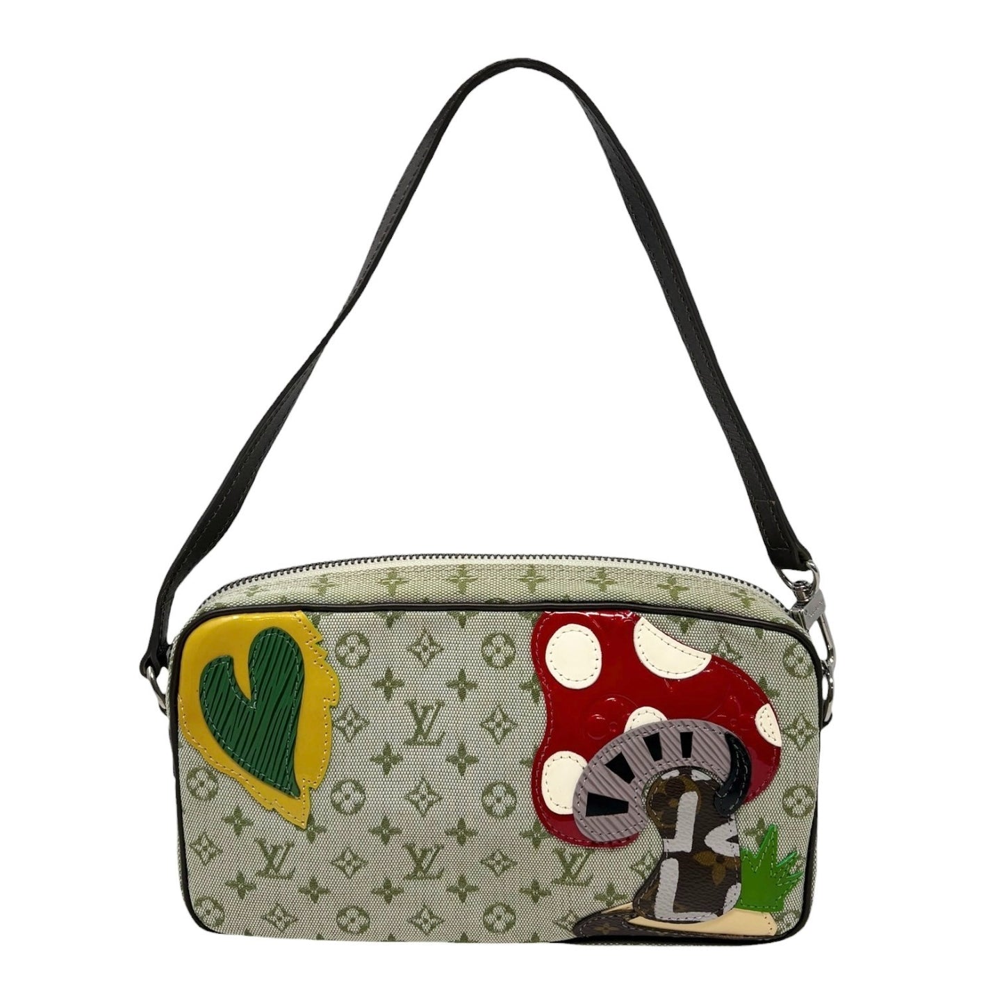 LOUIS VUITTON Vintage Conte de fees Monogram Shoulder Bag Mushroom Green 902016