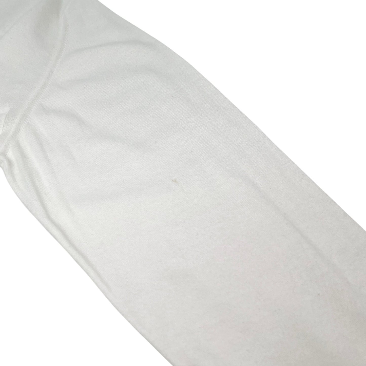 CHANEL Vintage CC Logo Long Sleeve Knit Sweater Top White Cotton 106972