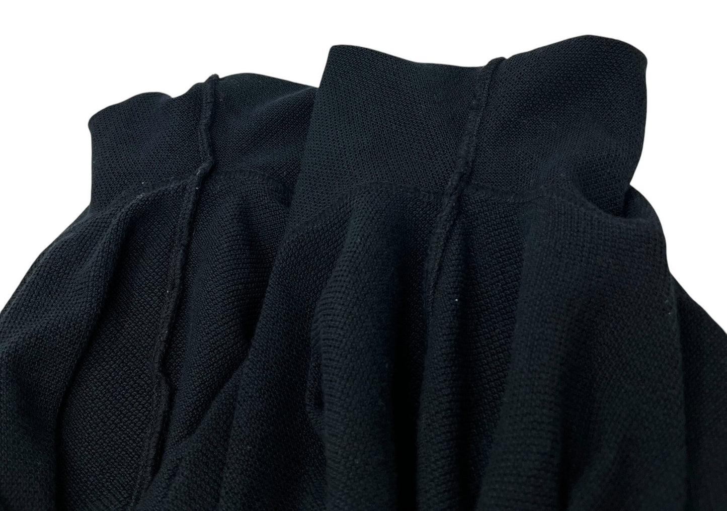 CHANEL Sport Vintage 09P CC Logo Knit Top #42 Hoodie Dark Blue Silver Rayon