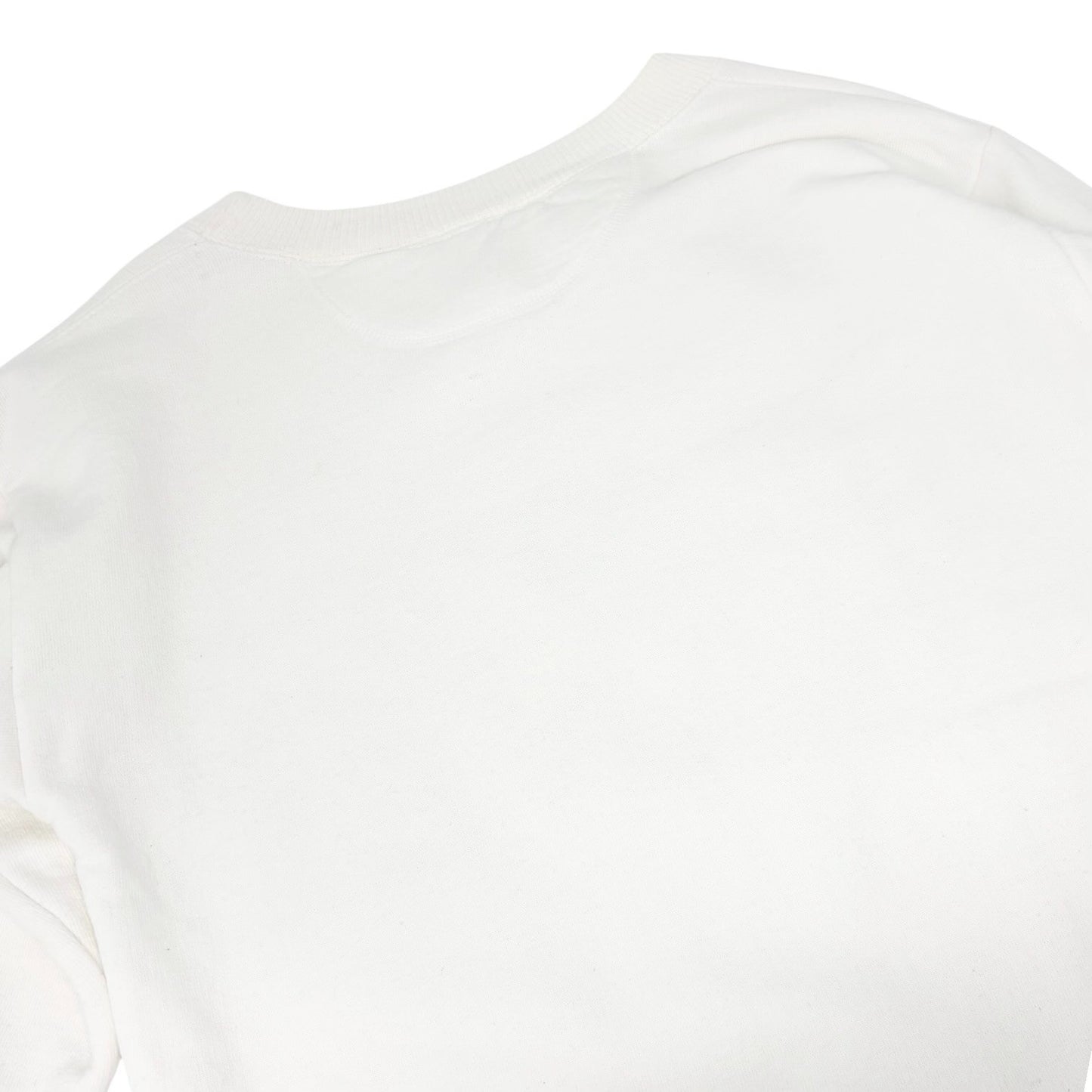 CHANEL Vintage CC Logo Sweatshirt Top White Black Cotton Long Sleeve 901974
