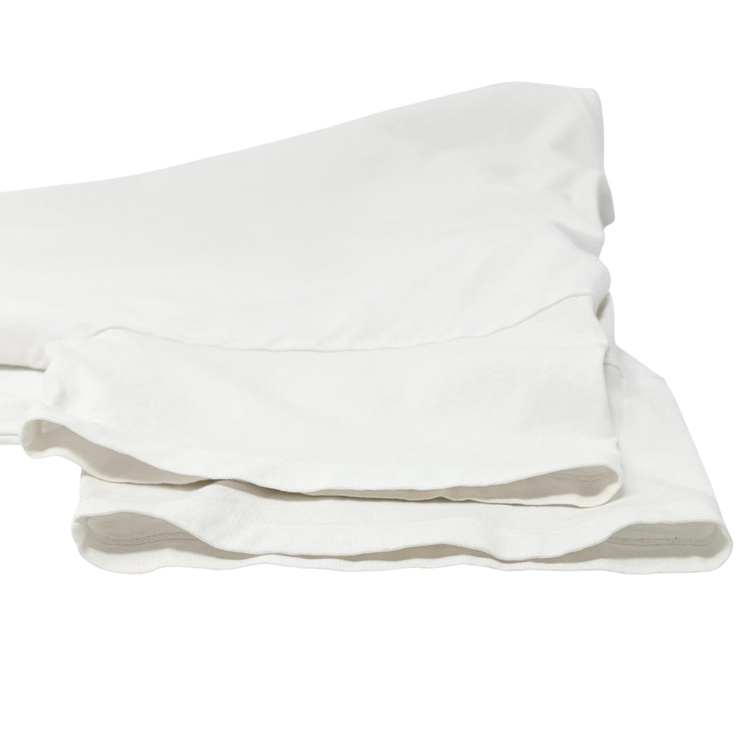 LOEWE Vintage Anagram Logo White T-shirt Top #XS Cotton Short Sleeve Asymmetry