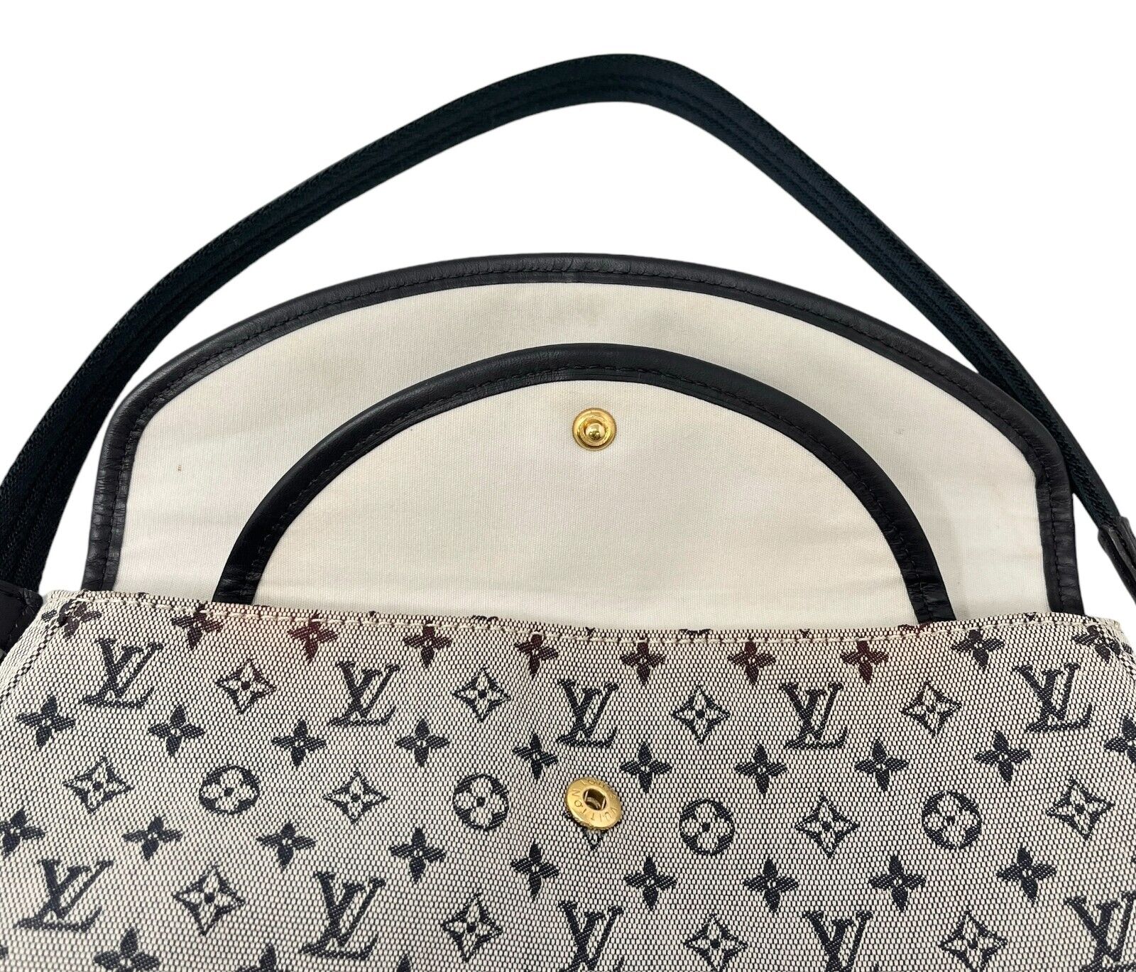 LOUIS VUITTON Vintage M92690 Marjorie LV Monogram Logo Shoulder Bag Blue RankAB