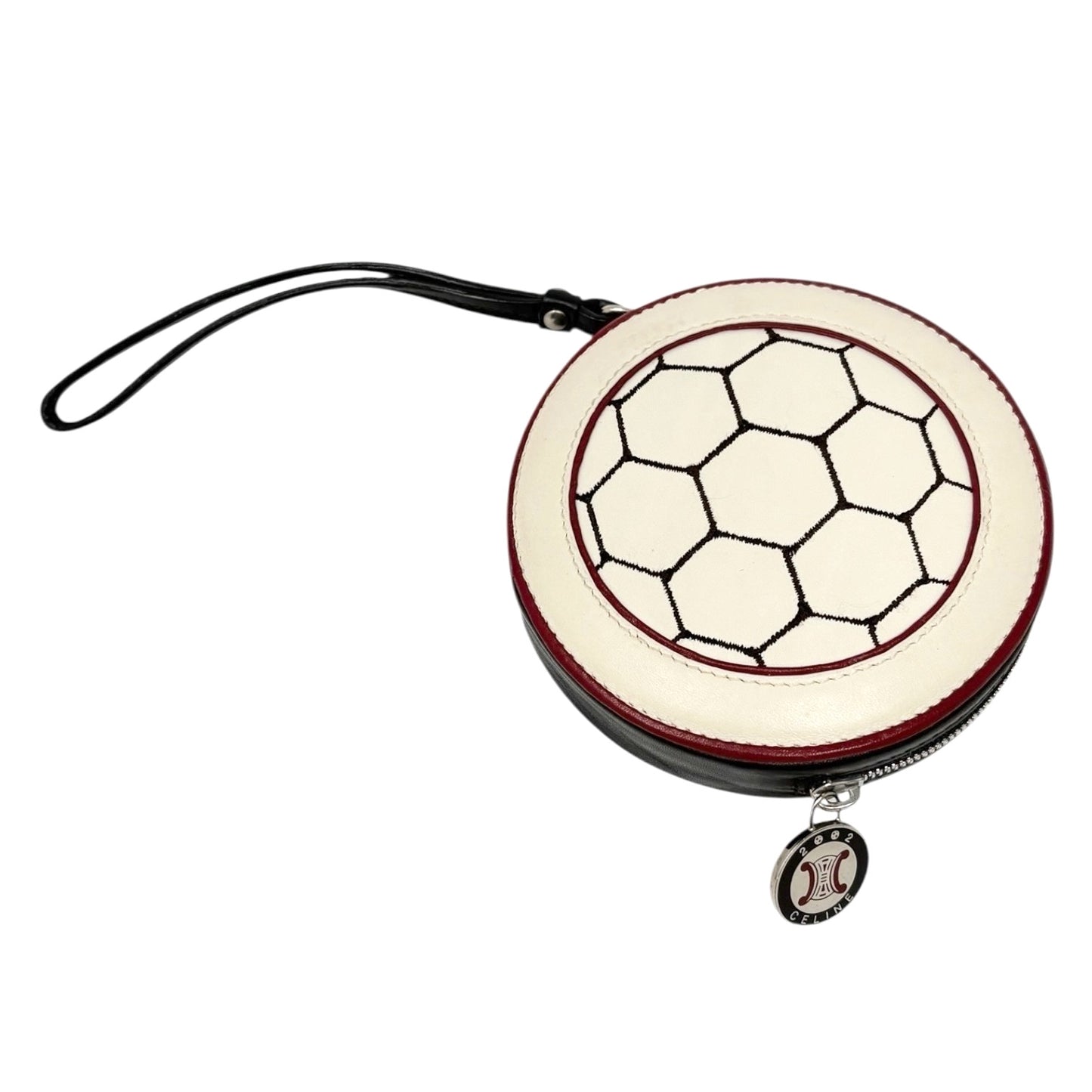 CELINE Vintage 2002 FIFA World Cup Limited Edition Coin Purse Wristlet Brown