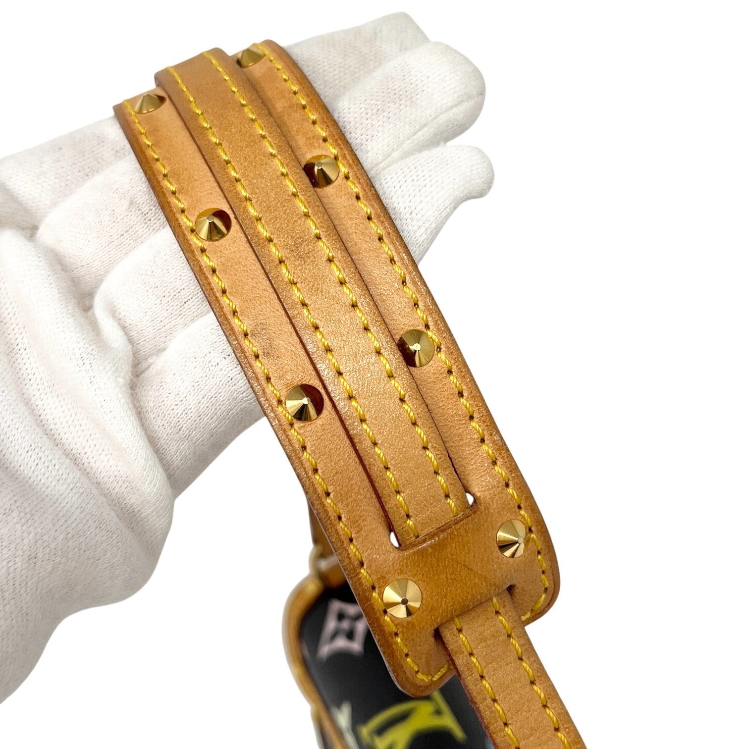 LOUIS VUITTON Vintage M92054 Eye Love Monogram Pochette Eye Miss You Bag Black