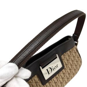 Christian Dior Vintage Trotter Monogram Logo Street Chic Shoulder Bag Rank AB