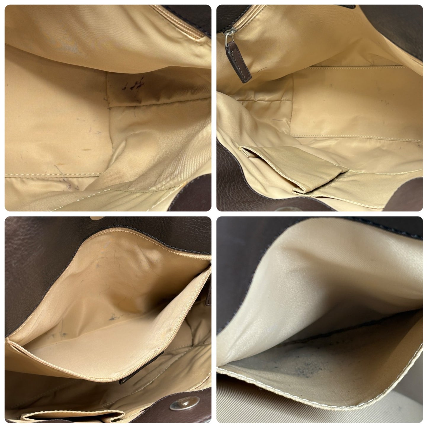 Christian Dior Vintage Trotter Monogram Street Chic Canvas Tote Bag Beige Brown