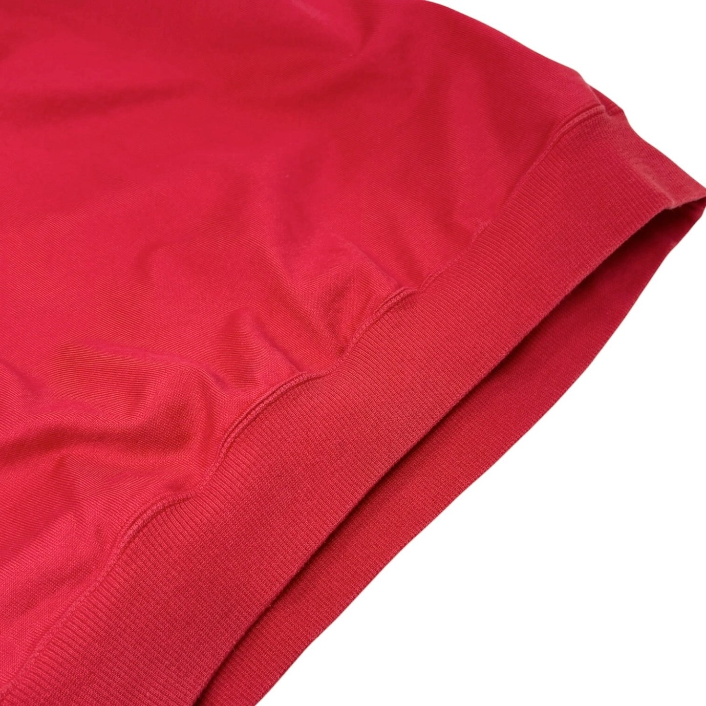 Yves Saint Laurent Vintage Logo Short Sleeve Sweatshirt Top Red 902215