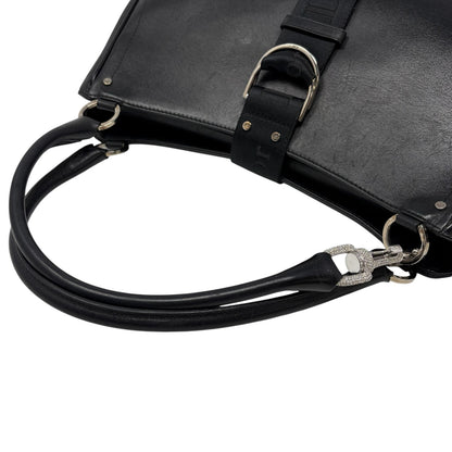 Christian Dior Vintage 2003 Hardcore Shoulder Bag Black Rhinestone 902384