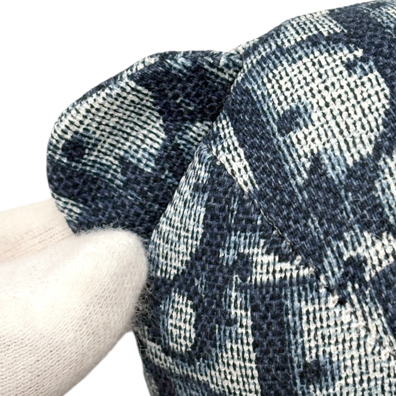 Christian Dior Vintage baby Dior Trotter Monogram Teddy Bear Plush Toy Blue