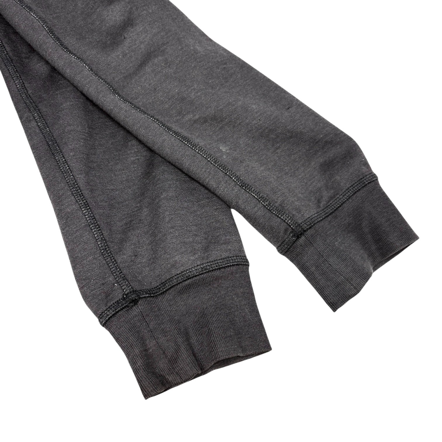 LOUIS VUITTON Vintage LV Logo Full Zip Up Hoodie Jacket Top #S Black Gray Cotton