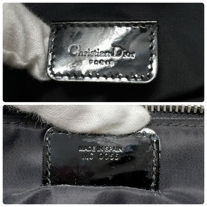 Christian Dior Vintage Trotter Monogram Mini Saddle Bag Black Canvas 902264