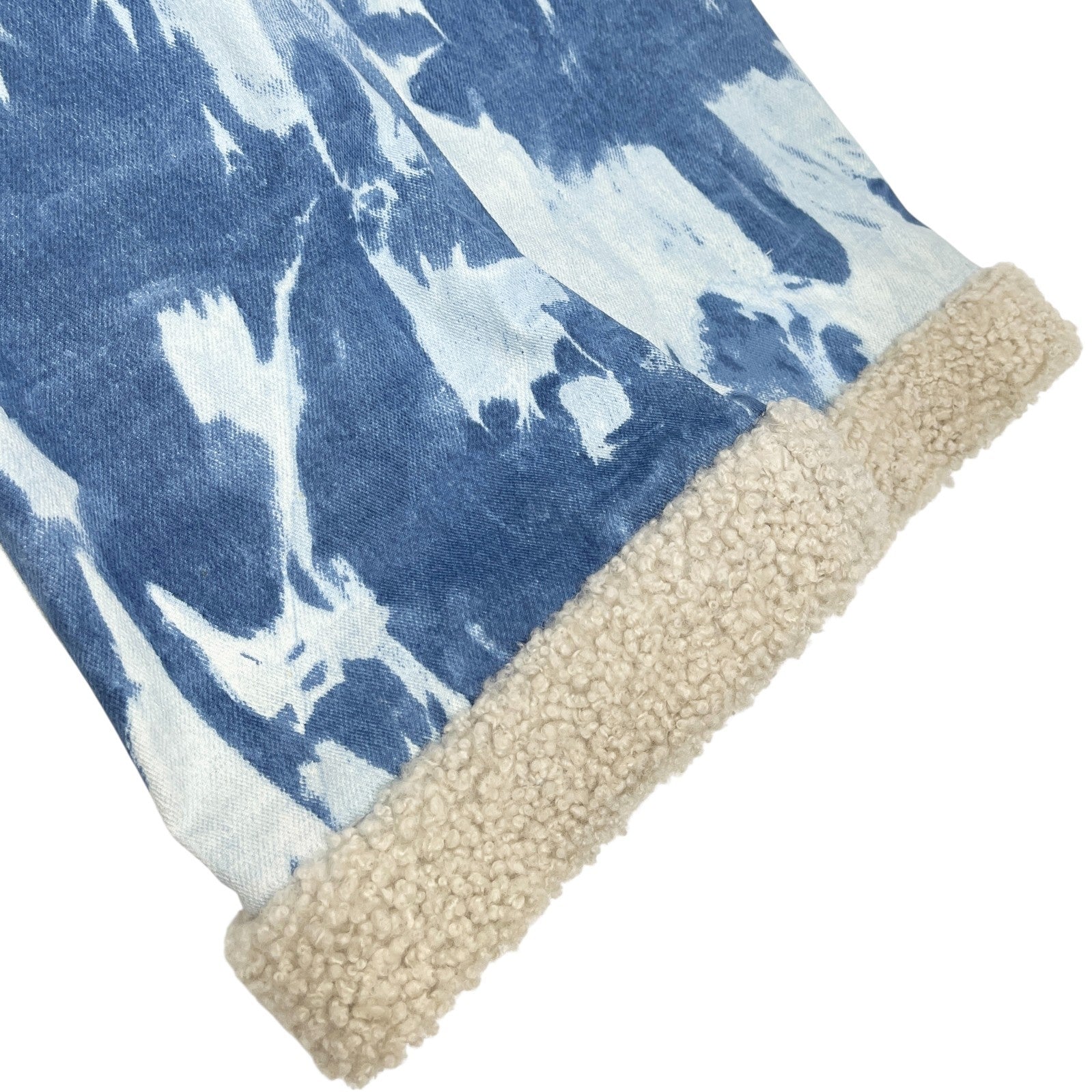 Christian Dior Vintage 2000 John Galliano Tie-Dye Denim Pants #38 Boa Blue