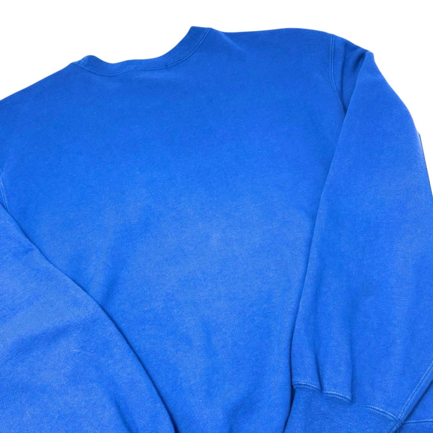 Yves Saint Laurent Vintage Embroidered YSL Big Logo Sweatshirt Top #M Blue