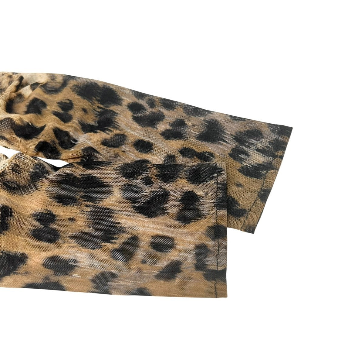 Roberto Cavalli Vintage Logo Leopard Midi Dress One-piece #42 Brown Nylon