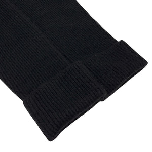 CHANEL Sport Vintage 09P CC Mark Logo Bathrobe #36 Terry Cloth Black Cotton
