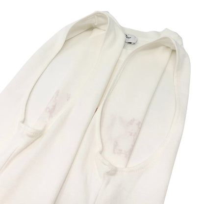 Christian Dior Vintage 2004 J'ADORE Logo Trotter Tank Top #38 White Pink 902365