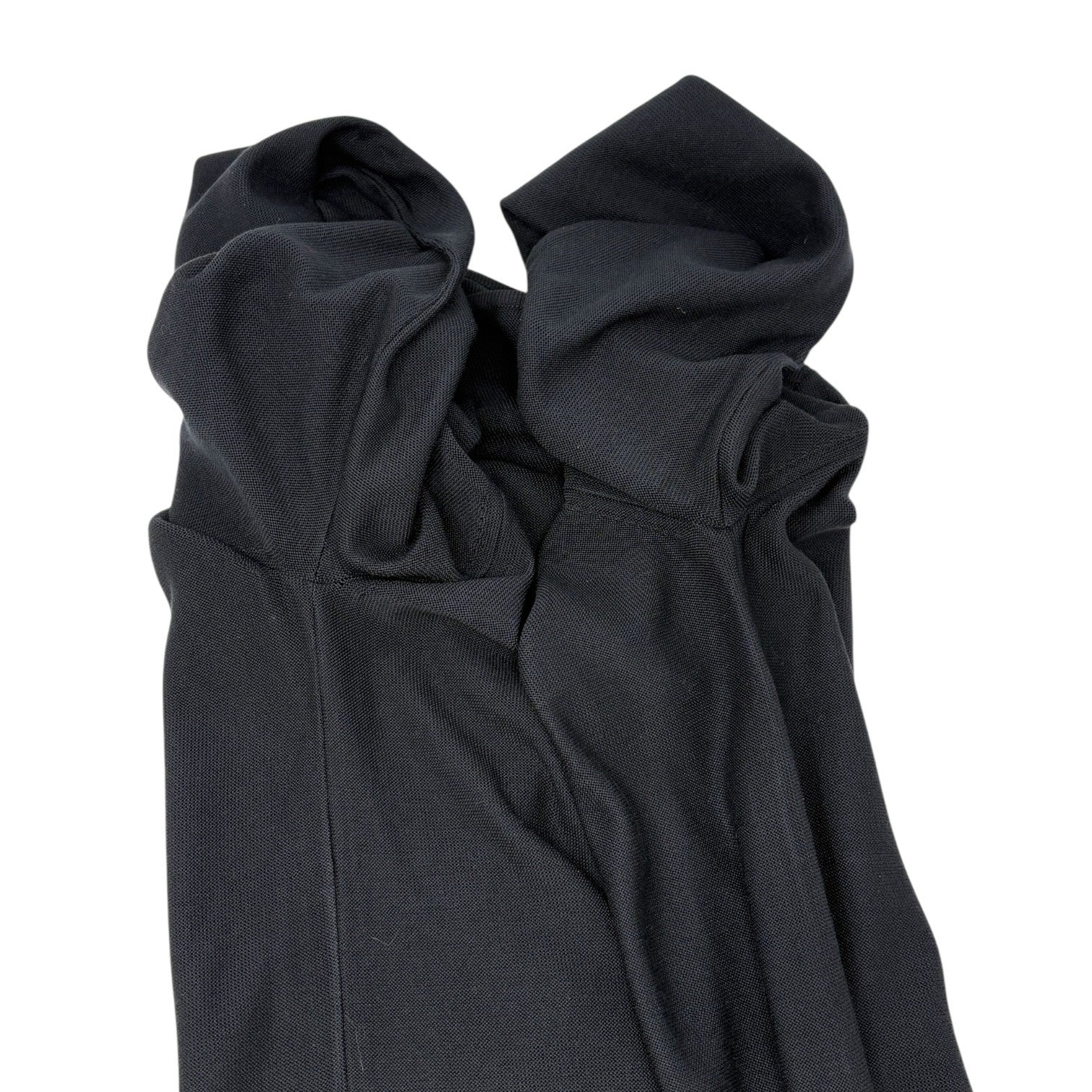 CHANEL Vintage 98P CC Mark Logo Silk Knit Long-sleeve Top #38 Black T-shirt