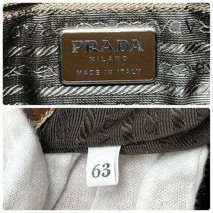 PRADA Vintage Triangle Logo Leopard Pony Calf Hair Chain Shoulder Bag 902309