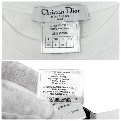 Christian Dior Vintage 2002 J'ADORE Tank Top #36 White Light Brown 902902