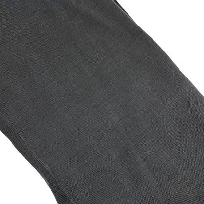 CHANEL Sport Vintage 03A CC Logo Wide Sweat Pants #42 Gray White Cotton 902069
