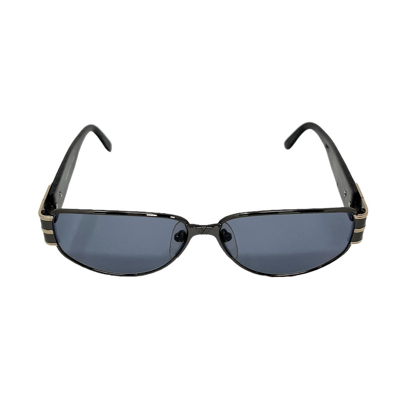 Yves Saint Laurent Vintage YSL Initial Logo Sunglass Shades Plastic Blue RankAB