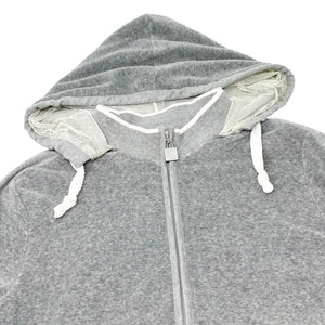 CHANEL Sport Vintage 09C CC Logo Zipped Hoodie #40 Jacket Terry Cloth Gray