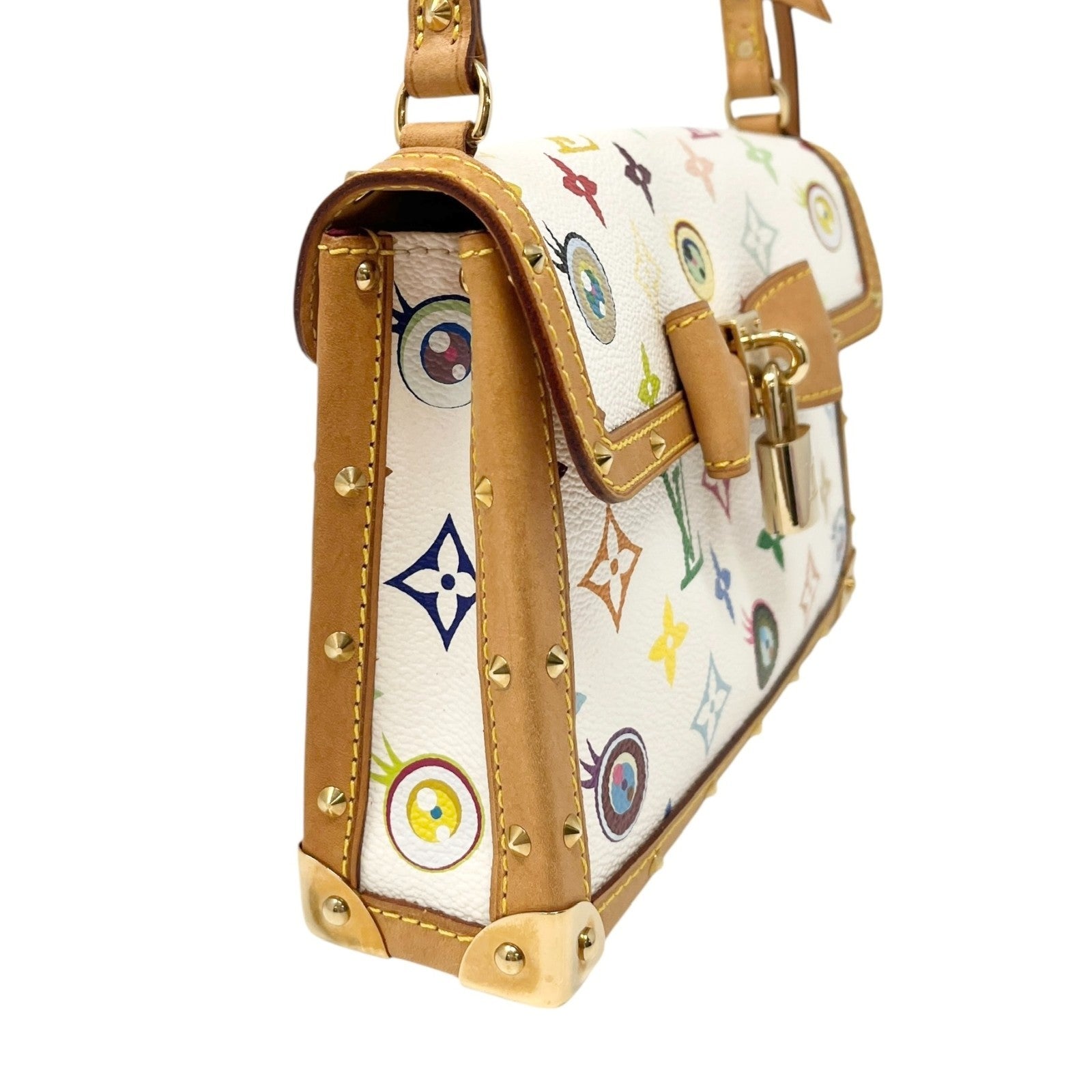 LOUIS VUITTON Vintage M92055 Eye Love Monogram Pochette Eye Miss You Bag