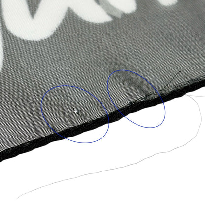 LOUIS VUITTON Monogram Graffiti Silk Scarf Wrap Stephen Sprouse Black White