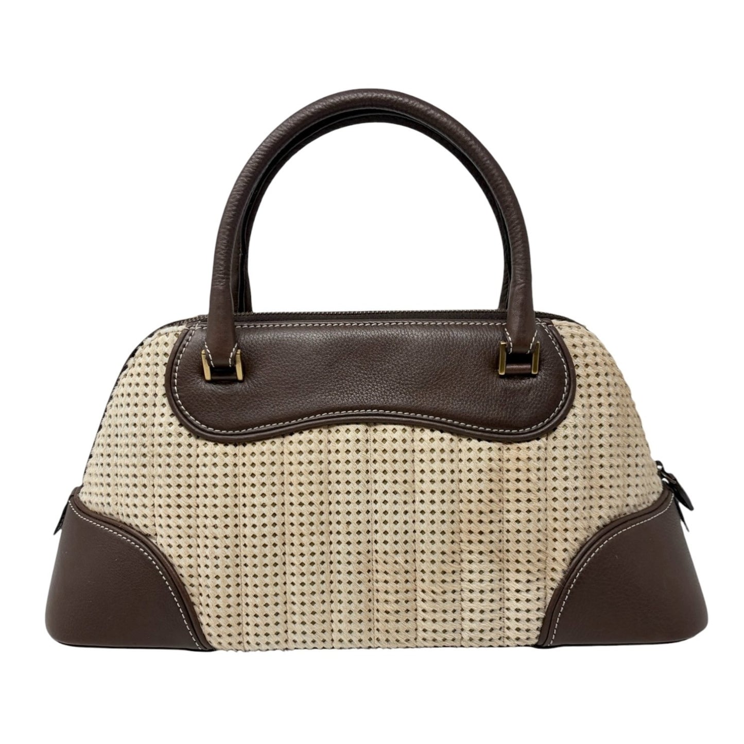Christian Dior Vintage Montaigne Chris 1947 Pony Hair Bag Beige Brown 901895