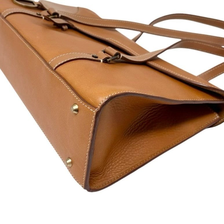 Christian Dior Vintage 2003 Saddle Shoulder Bag D Charm Brown Leather 902827