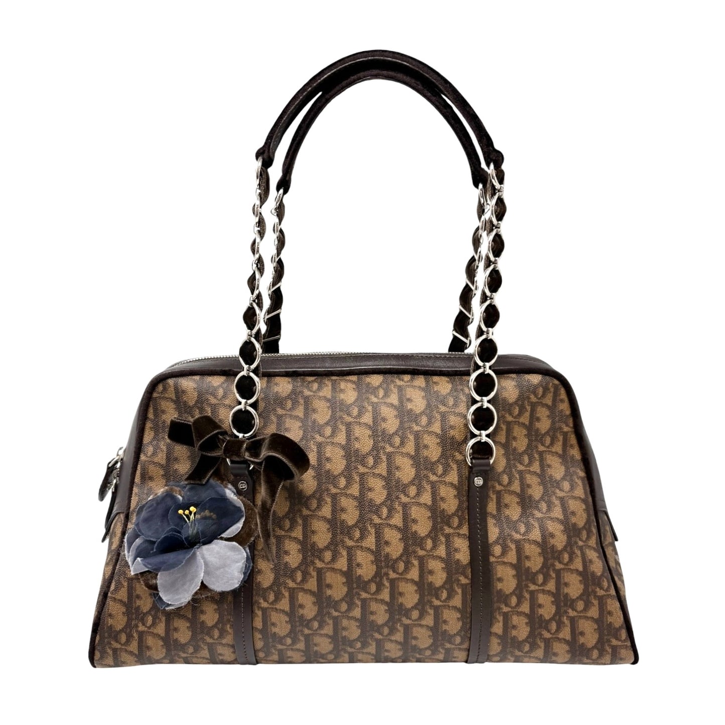Christian Dior Vintage 2005 Trotter Monogram Romantique Shoulder Bag 902413