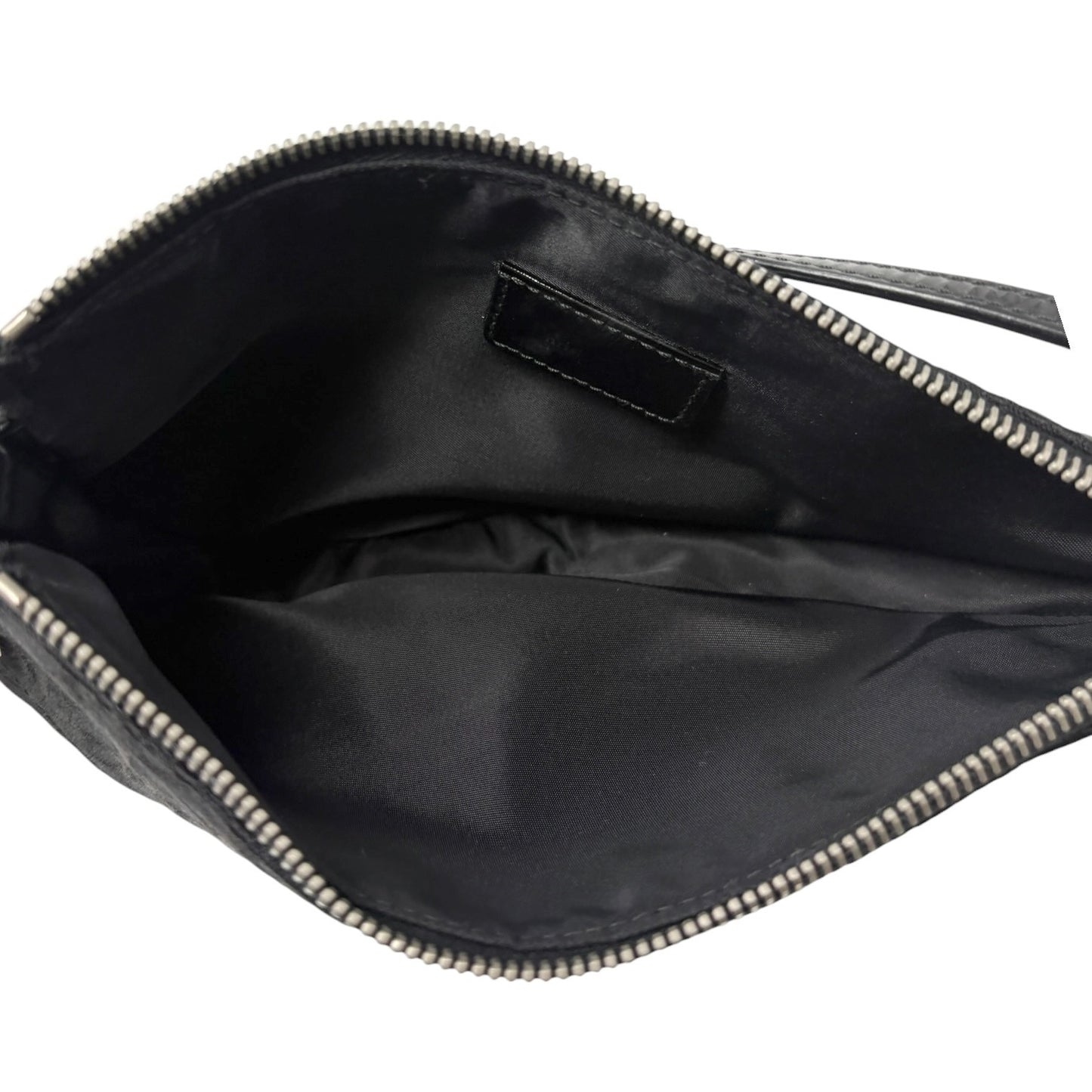 Christian Dior Vintage Trotter Monogram Mini Saddle Bag Black Canvas 902264
