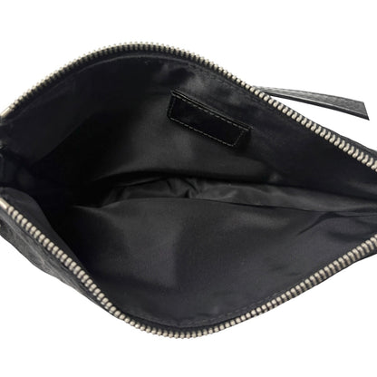 Christian Dior Vintage Trotter Monogram Mini Saddle Bag Black Canvas 902264