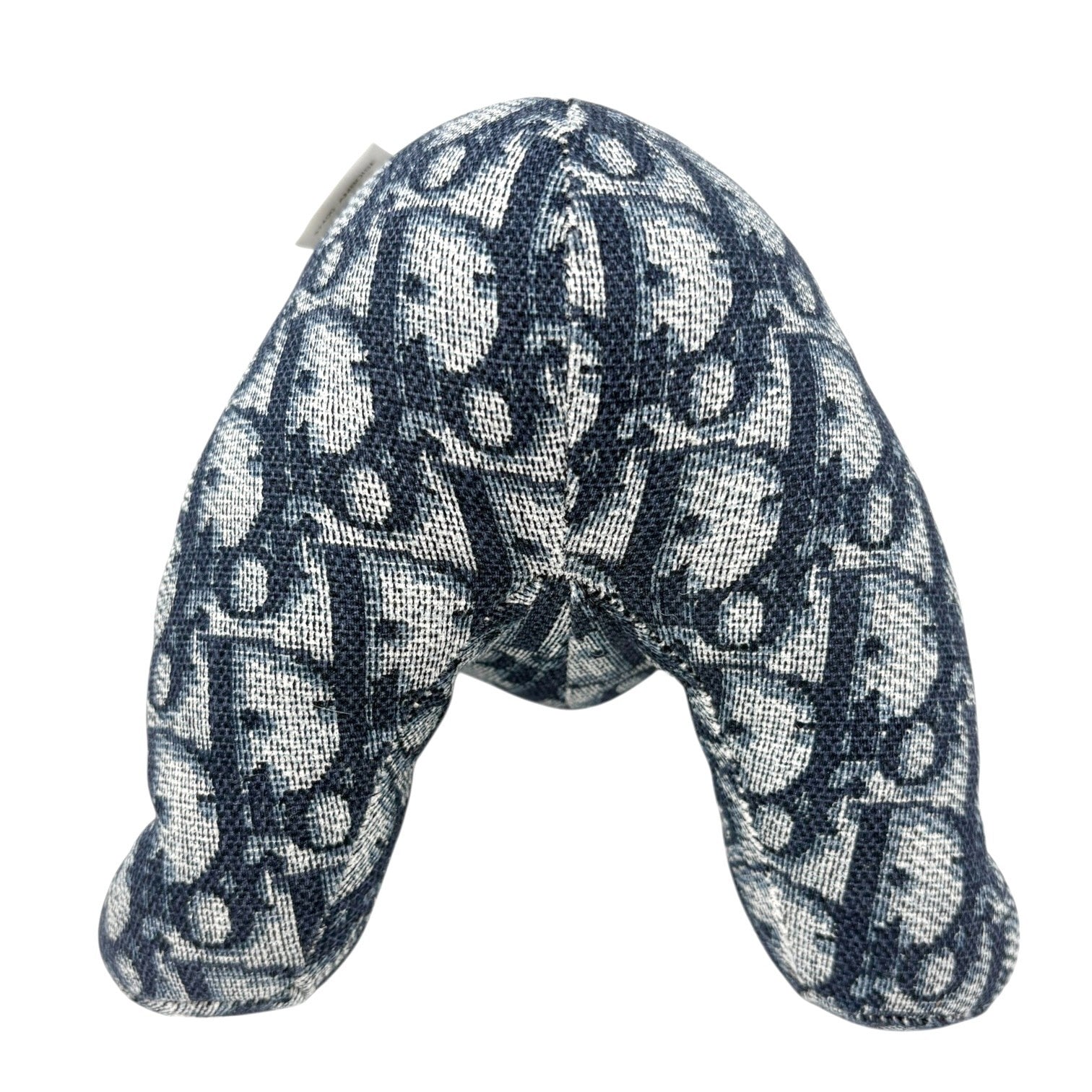 Christian Dior Vintage baby Dior Trotter Monogram Teddy Bear Plush Toy Blue