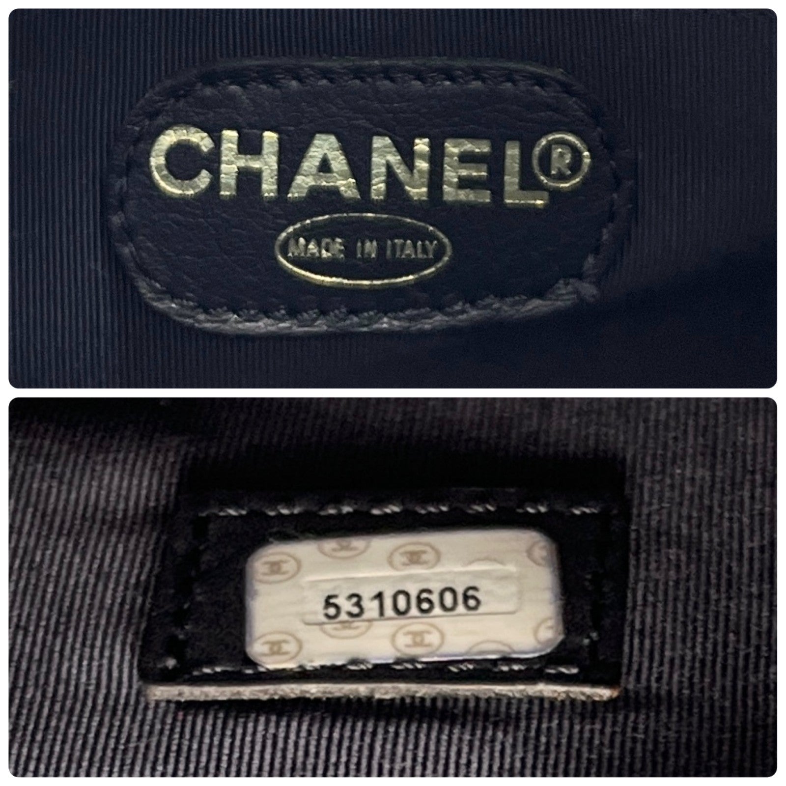 CHANEL Vintage CC Mark Logo Matelasse Denim Shoulder Bag Chain Blue Gold Cotton