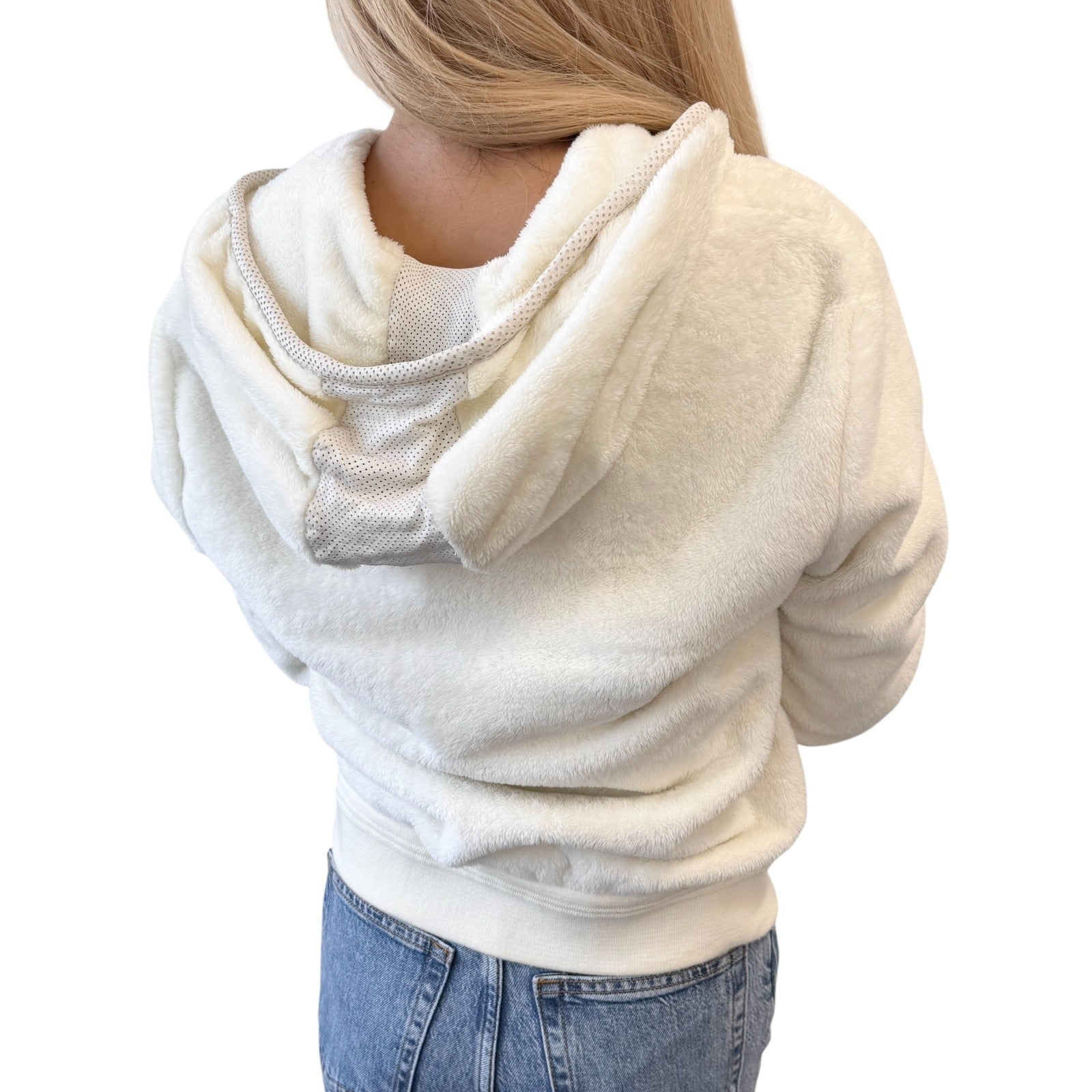 CHANEL Sport Vintage 09C CC Mark Logo Zip Hoddie Jacket #38 White Polyester