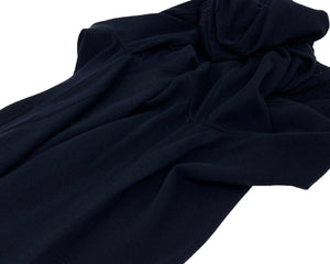 CHANEL Sport Vintage 07C Coco Mark Logo Sweater #38 Dark Blue Cotton RankAB