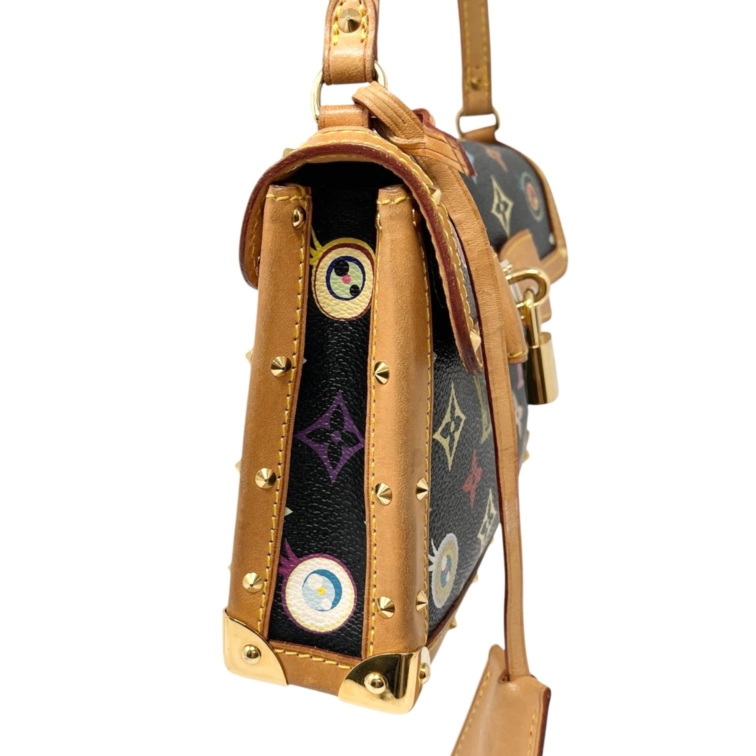 LOUIS VUITTON Vintage M92054 Eye Love Monogram Pochette Eye Miss You Bag Black