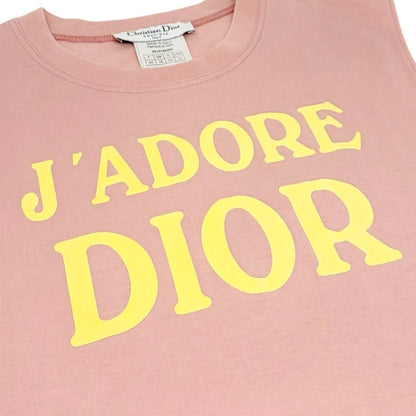 Christian Dior Vintage 2002 J'ADORE Logo Tank Top #44 Pink Sleeveless 902492