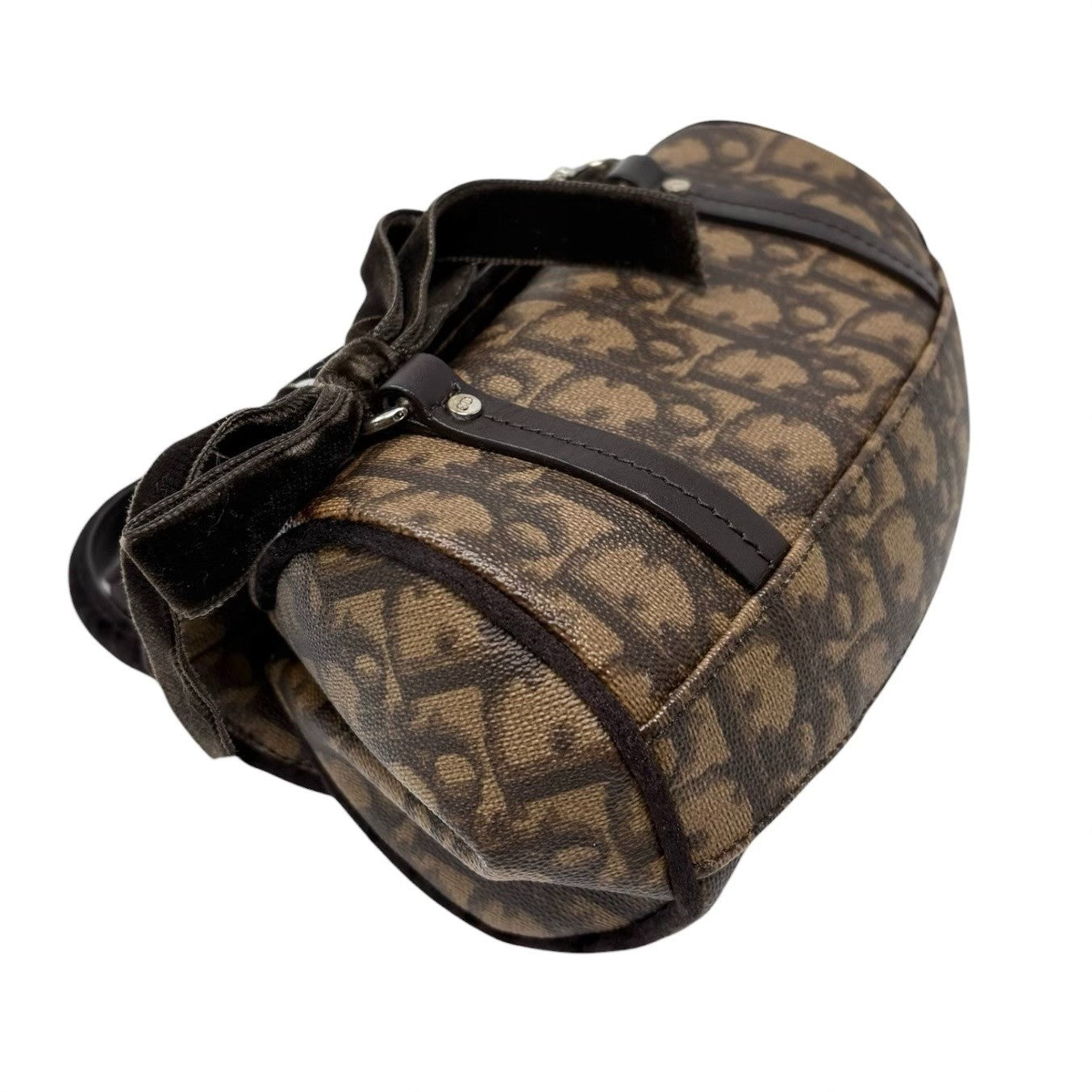 Christian Dior Vintage 2005 Romantique Trotter Monogram Mini Bag Brown 901843