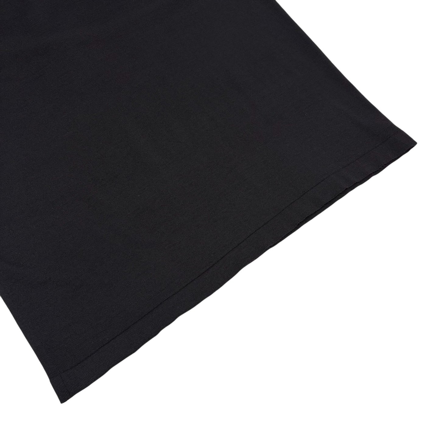 CHANEL Vintage P46568 CC Logo Patch T-shirt Dress #40 Black Purple 901866