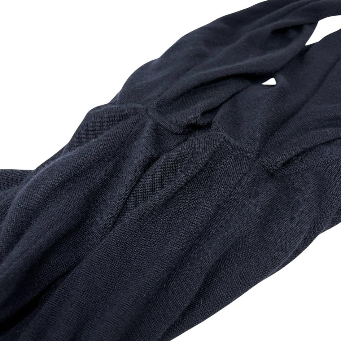 CHANEL Vintage 94A CC Button Cashmere Long Cardigan #40 Dark Blue Gold 902012
