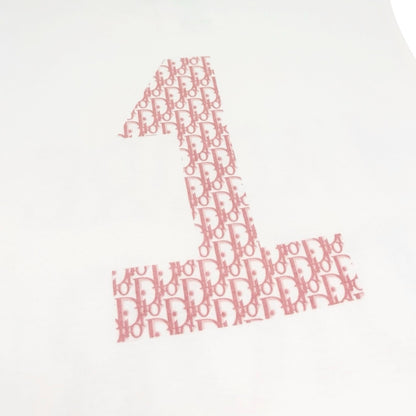 Christian Dior Vintage 2004 J'ADORE Logo Trotter Tank Top #38 White Pink 902365