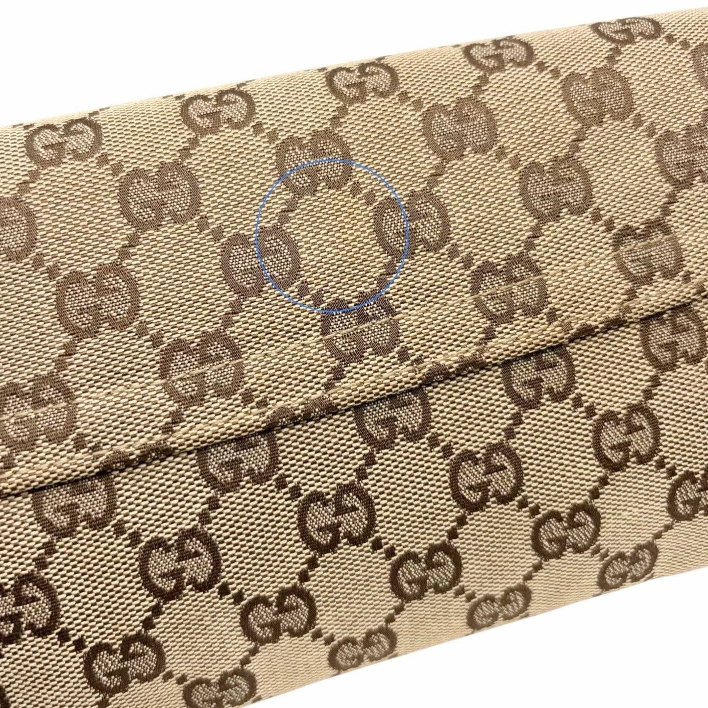 GUCCI Vintage GG Monogram Logo Horsebit Shoulder Bag Brown Gold Canvas 902099