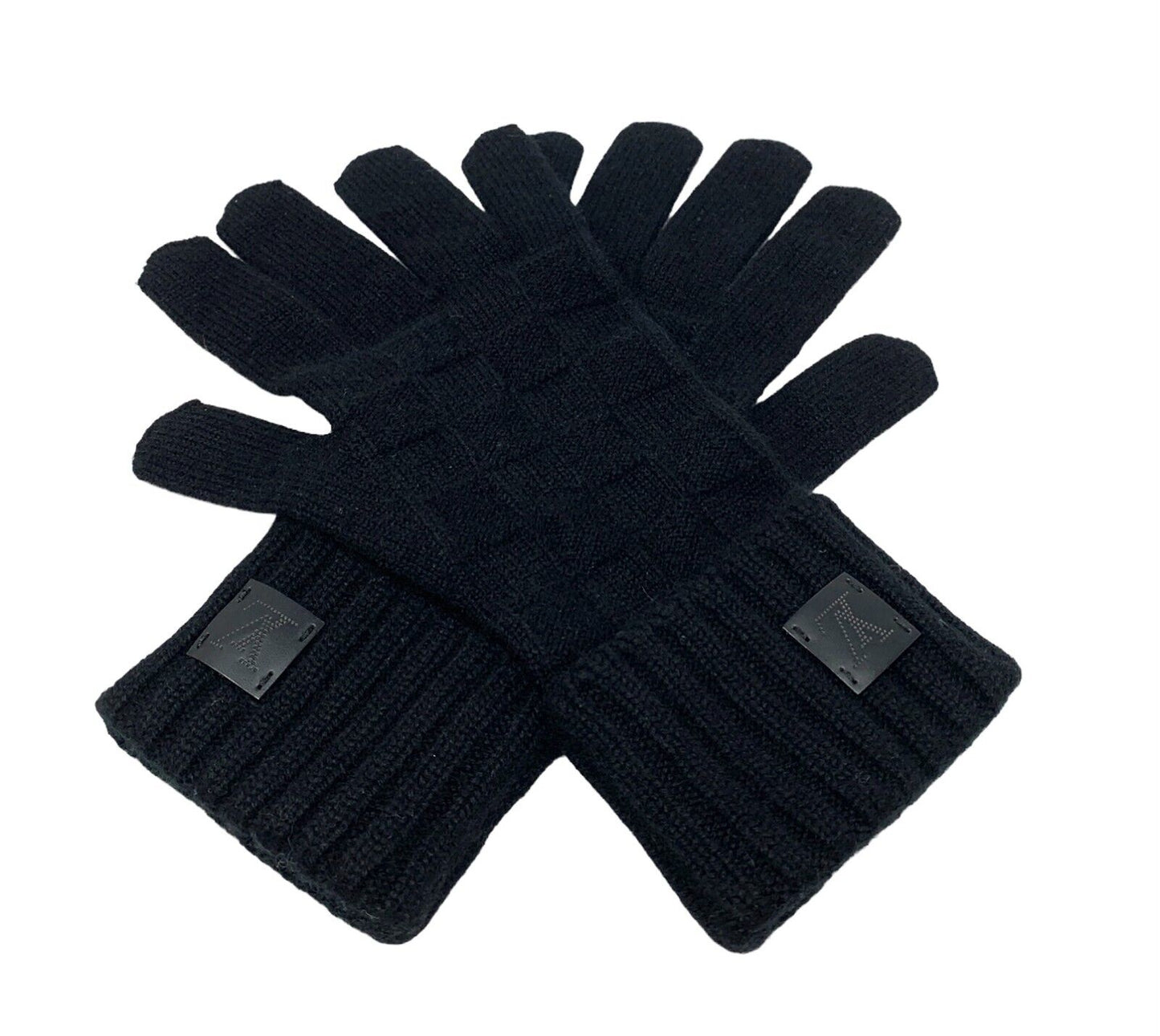 LOUIS VUITTON Vintage Damier Unisex Glove Accessory LV Logo RankA