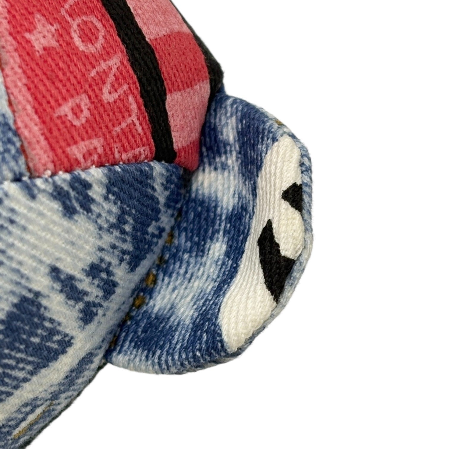 Christian Dior Vintage Baby Dior Teddy Bear Plush Toy Blue Black Cotton