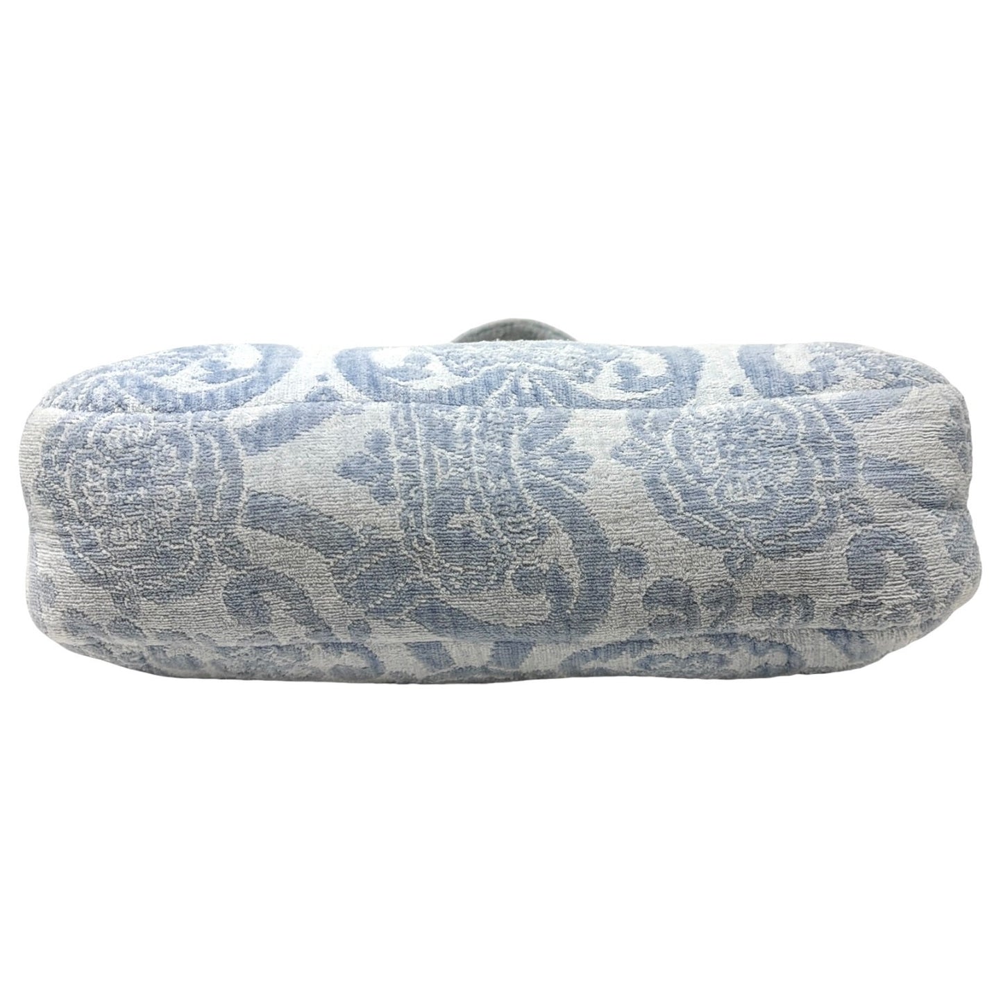 Vivienne Westwood Vintage Orb Logo Terry Cloth Tote Bag Blue Cotton 901821