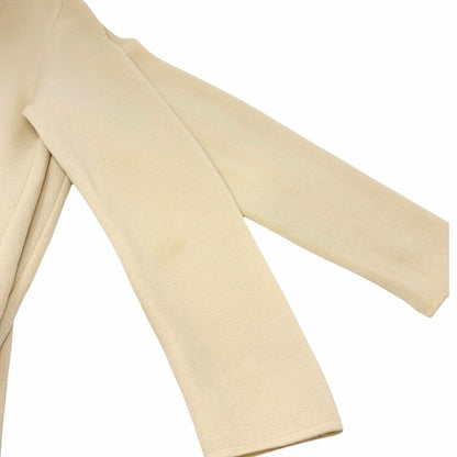 Yves Saint Laurent Vintage YSL Logo Cardigan Sweater Top Cream Gold 902375