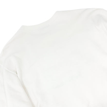 Yves Saint Laurent Vintage Love Star Embroidered Sweatshirt #M White 901936